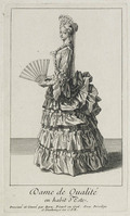 KG 12061
<br/>
Aanzienlijke dame in d'Este stijl gekleed
<br/>
<em>Picart, Bernard (1673-1733)</em>